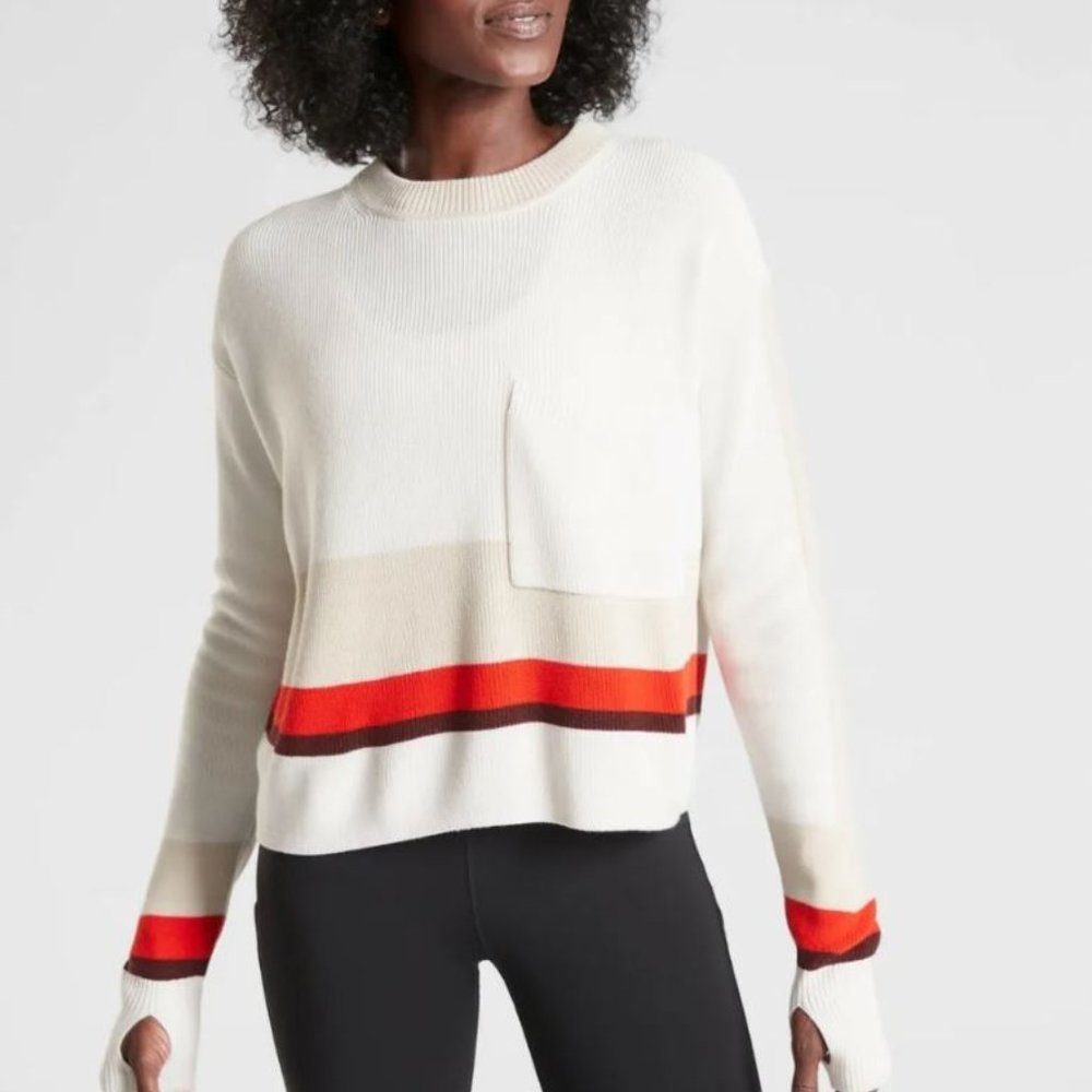 Athleta Trailhead Colorblock Sweater